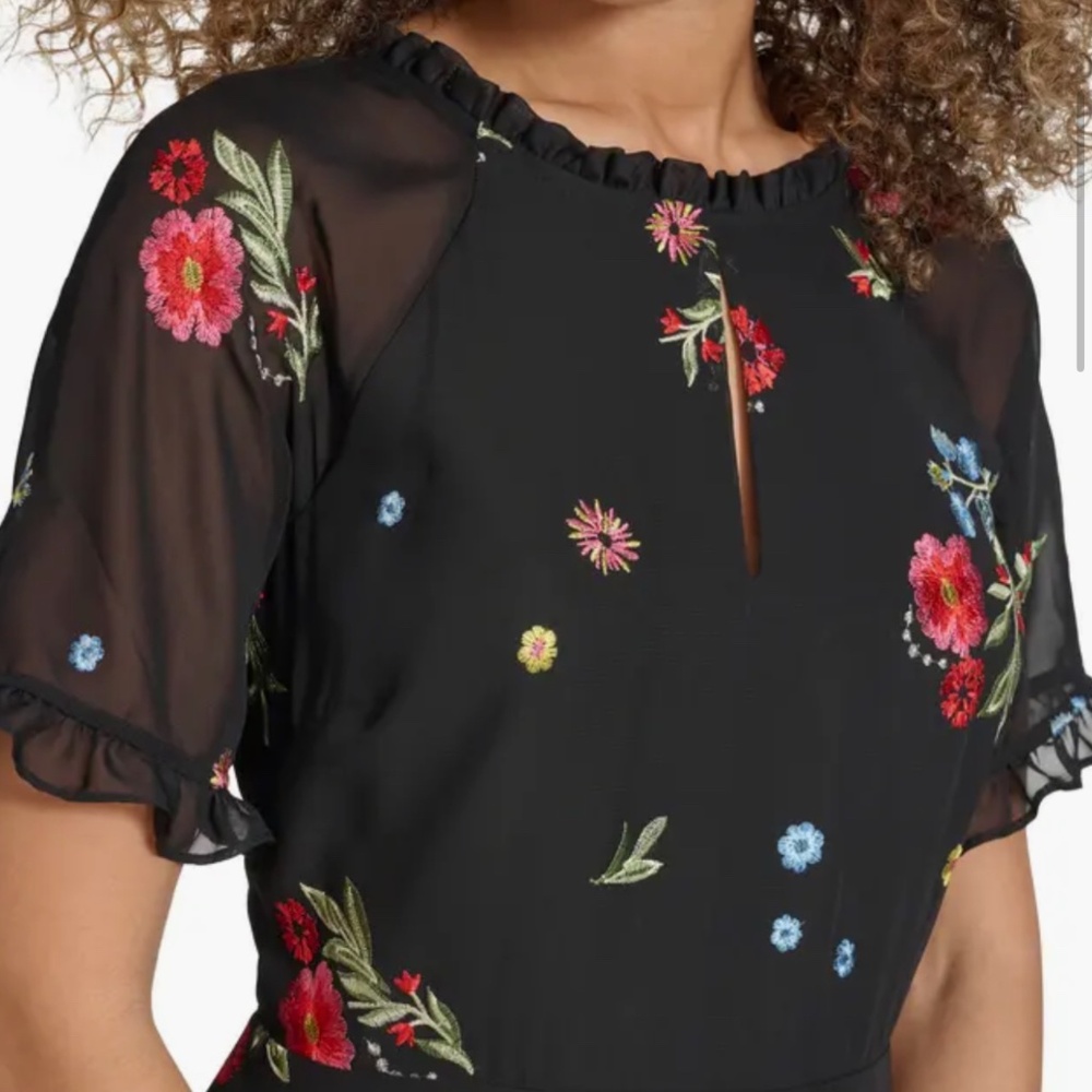 Kensie Embroidered Dress